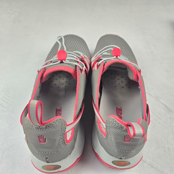 Teva Women Water Shoes Gray Pink Athletic Lace Up Size 9.5 - Picture 7 of 8